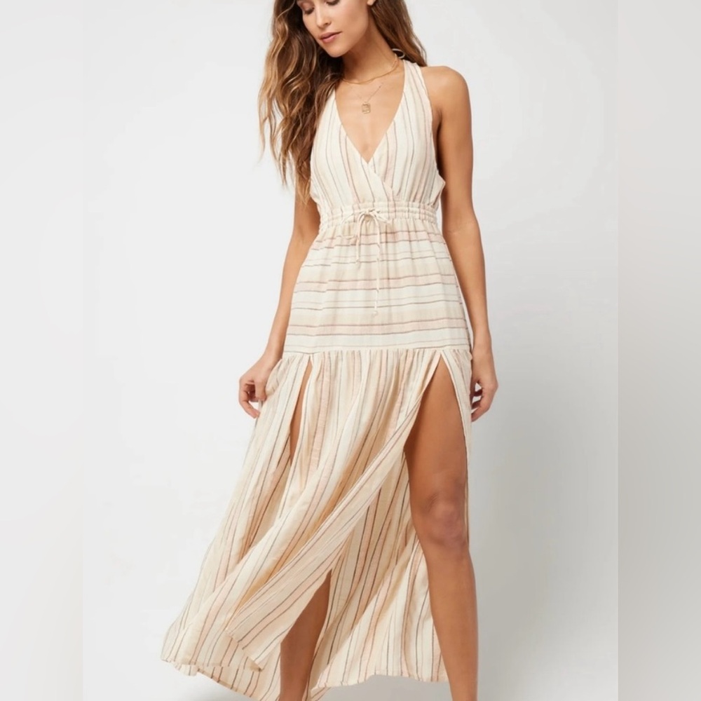 NWT L*Space Emma Dress/Cover Up is Sunsoaked Strip